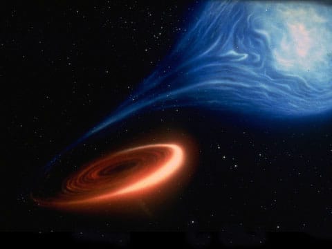 Černá díra je objekt s tak velkou hustotou a silnou gravitací, že od ní nemůže nic uniknout ani světlo. V naší Mléčné dráze (Galaxii) se jich nacházejí milióny, ale většinu z nich není možné objevit.